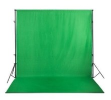 Фон тканевый Menik 3х3 зеленый Chromakey